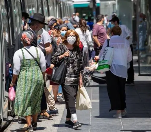 Израиль маски транспорт