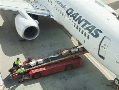 багаж самолета Qantas