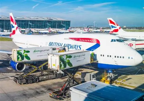 Рейс BA British Airways в аэропорту Хитроу Рейс BA British Airways в аэропорту Хитроу