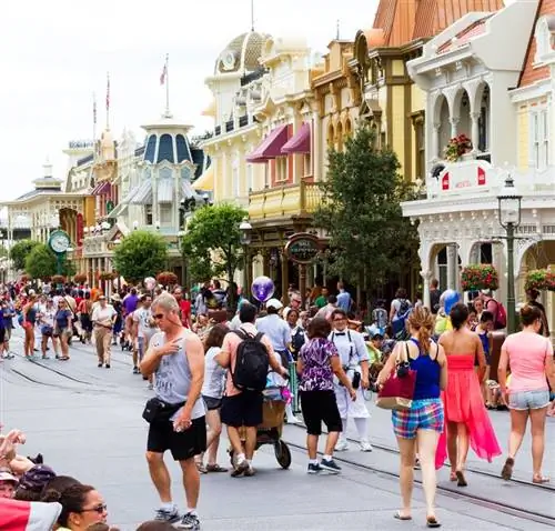 оживленная улица Диснея