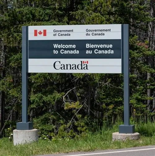 Добро пожаловать в знак Канады