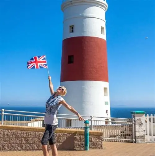 Британский путешественник, флаг Испании