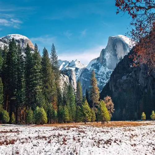 Зимние горы в Калифорнии
