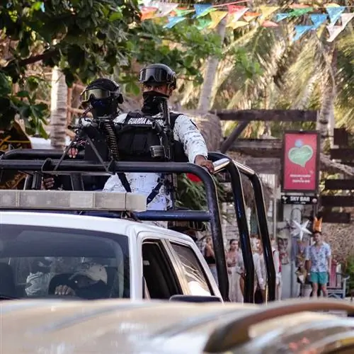 Национальная гвардия Мексики в Тулуме