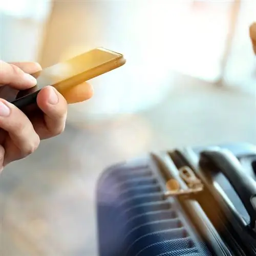 Мобильный телефон с чемоданом