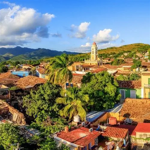 Вид на Тринидад, Куба. Город является объектом Всемирного наследия ЮНЕСКО.