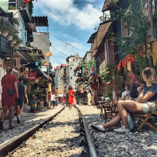 Туристы в Ханое, Вьетнам