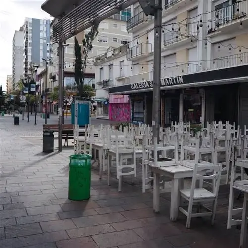 Улица в Аргентине во время блокировки