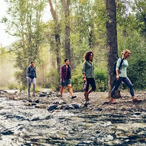 Женщины-туристы в парке в США