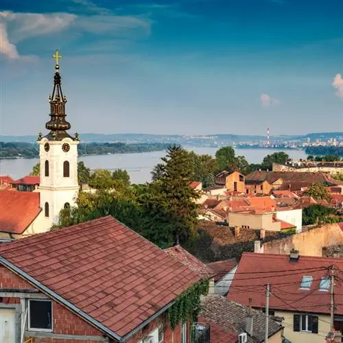 Вид на Земун, Белград, Сербия