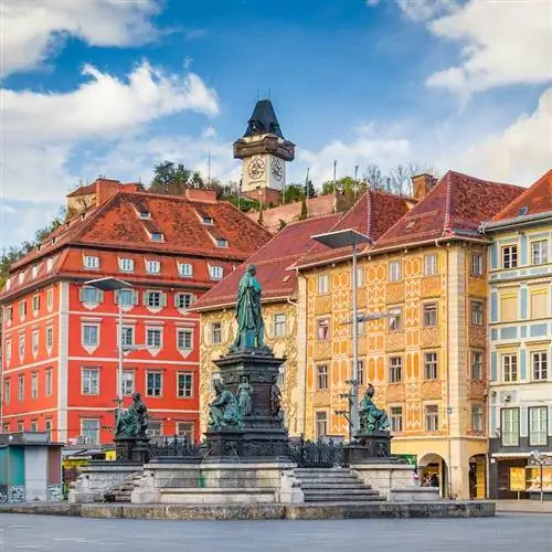 Исторический город Грац с главной площадью, Штирия, Австрия