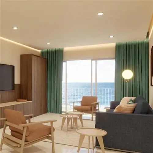 Интерьер номера люкс в отеле Uno All-inclusive в Канкуне, Мексика