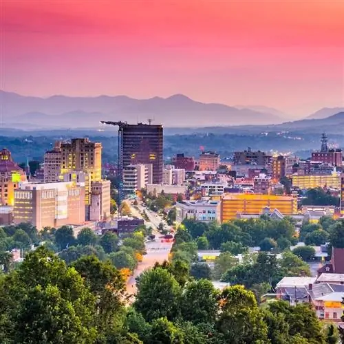 Город Эшвилл, Северная Каролина.