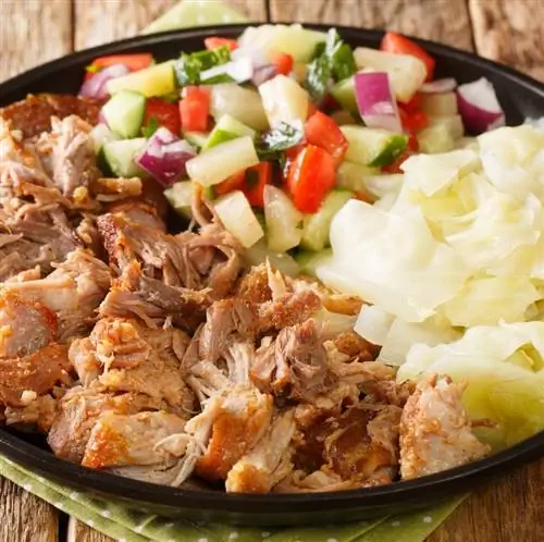 Калуа свинина Гавайская еда