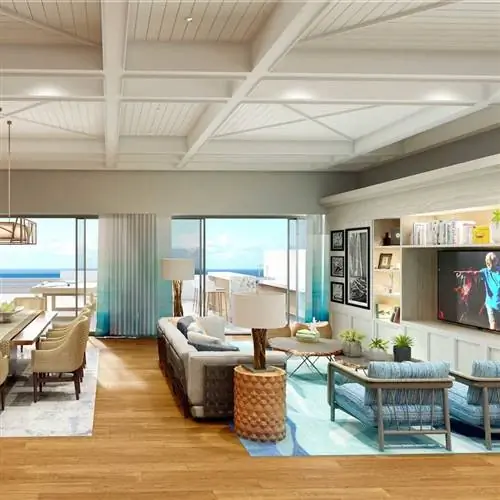 Интерьер номера люкс в заповеднике острова Маргаритавилль на Ривьере Майя