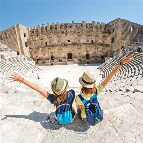 Амфитеатр Аспендос в Анталье, Турция