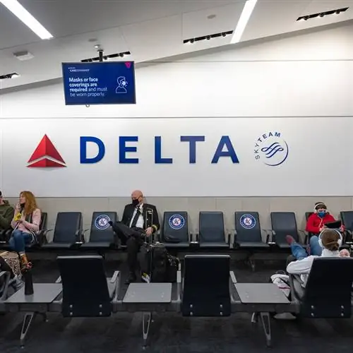 Зона посадки авиакомпании Delta Airlines