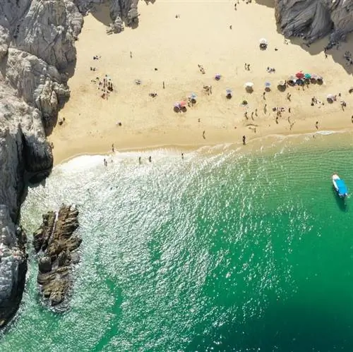 Пляж Кабо-Сан-Лукас, вид с воздуха