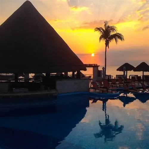 Канкун,, Мексика, -, 21 февраля, 2014 г.:, A, Бриллиант, Восход солнца, И