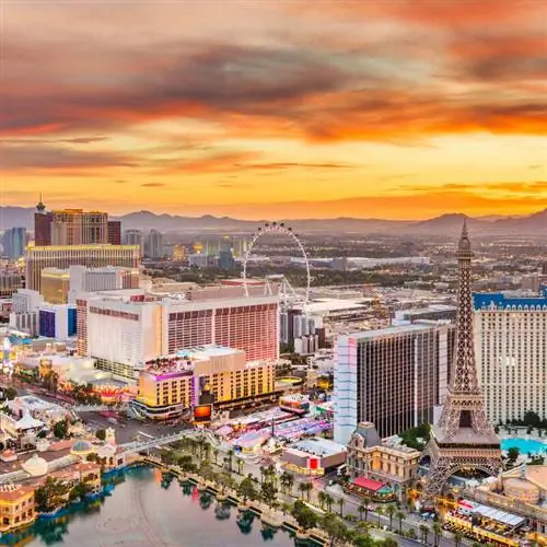 Вид с воздуха на Лас-Вегас, Невада, США