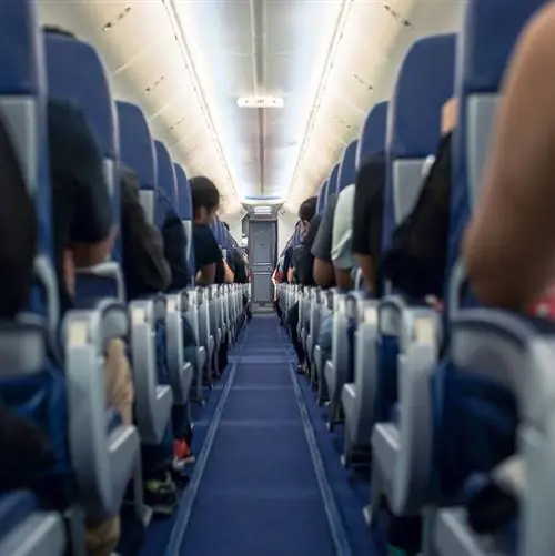Пассажиры в самолете