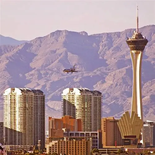 Посадка самолета в Лас-Вегасе