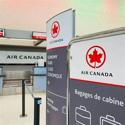 регистрация в аэропорту Air Canada
