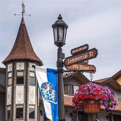 Ливенворт, баварский тематический город в штате Вашингтон, запад США