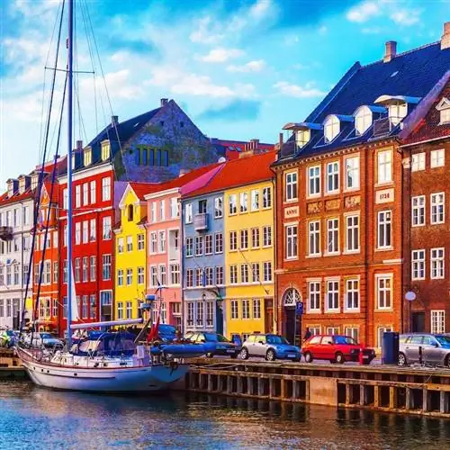 Красочный Копенгаген в осеннем свете