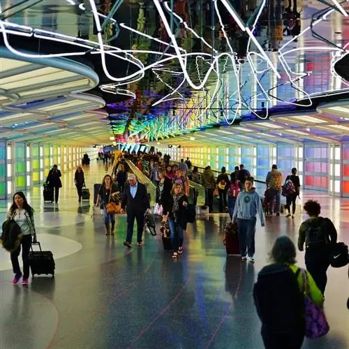 Небо - это предел в международных аэропортах Чикаго О'Хара