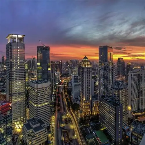 вид на горизонт Джакарты