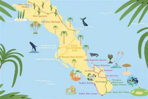 Маршрут кочевников через Южную Нижнюю Калифорнию, как определено AirBnB