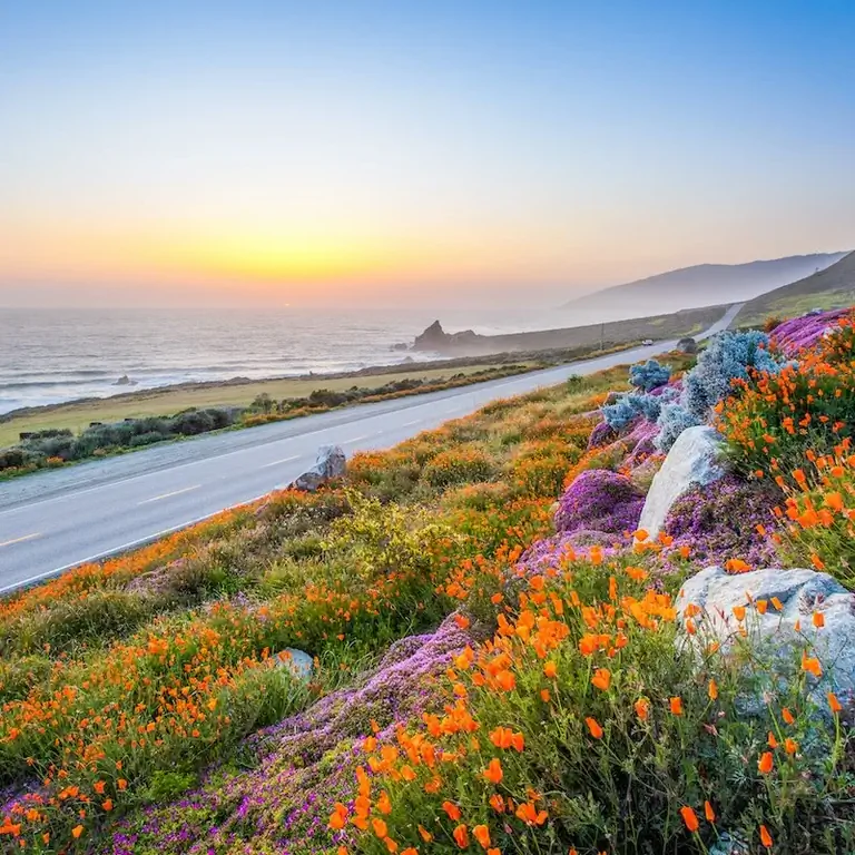 Закат в Биг-Суре