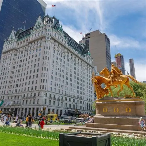 Вид на отель Plaza со стороны Центрального парка