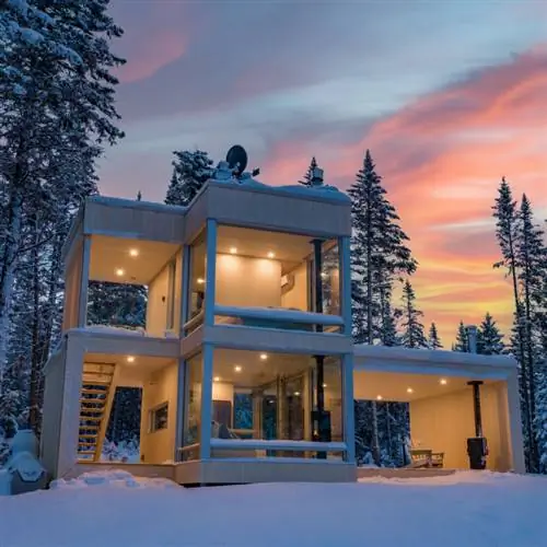 MICA-Chalets-Micro-Element-CITQ-303134 Airbnb, лыжи