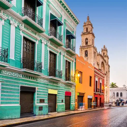 Колониальный город Мерида, полуостров Юкатан, Мексика