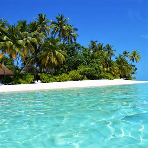 Тропический пляж на острове Мухерес, Кинтана-Роо, Мексика