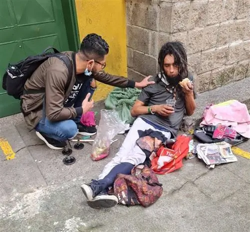 Бездомный в Мделлине, Колумбия