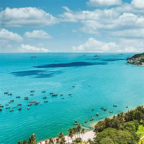 Вид с воздуха на пляж Вонг Тау во Вьетнаме, Юго-Восточная Азия