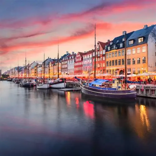 Копенгаген лодки в канале