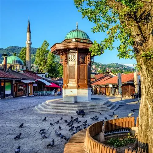 Фонтан Сарейво на площади