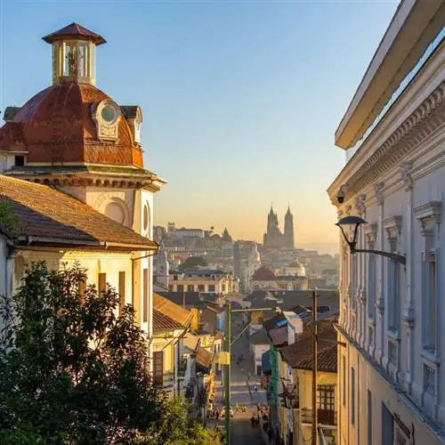 Горизонт Кито, столица Эквадора, Южная Америка