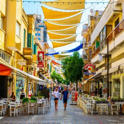 Пешеходная улица в Никосии, Кипр