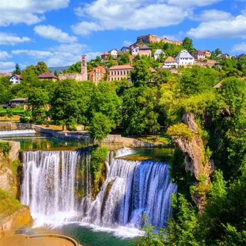 Водопады Яйце в Боснии и Герцеговине