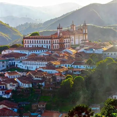 Панорамный вид на Ору-Прету, Минас-Жерайс, Бразилия