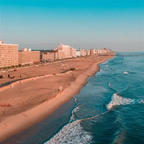 Вид с воздуха на Вирджиния-Бич