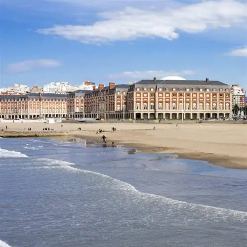 Сефронт в Ла-Планте, аргентинский город на Мар-де-Плата, Аргентина, Южная Америка