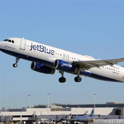 реактивный синий самолет