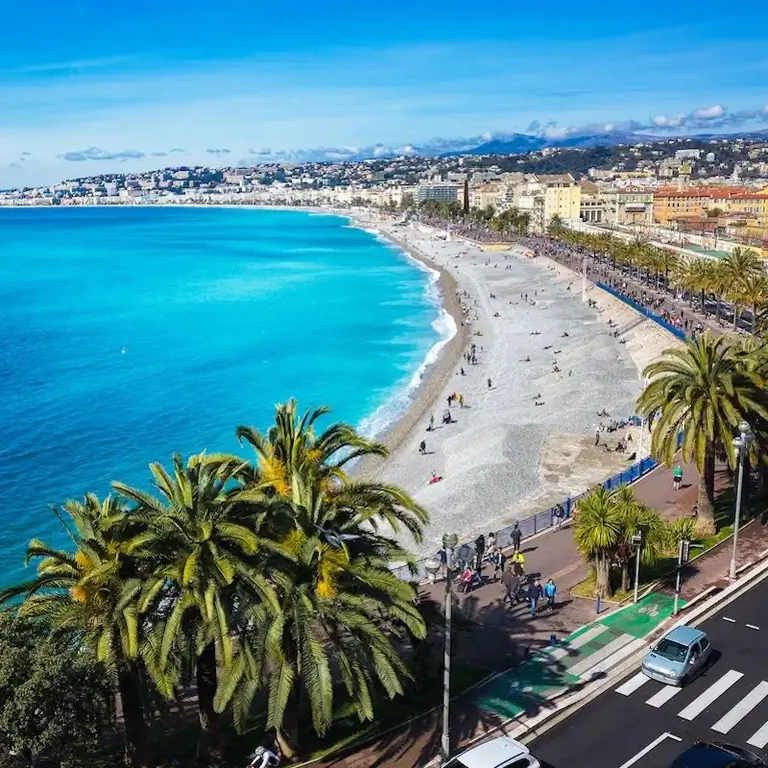 Вид с воздуха на Французскую Ривьеру