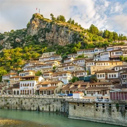 Берат, Албания, белые дома